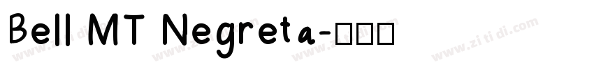 Bell MT Negreta字体转换